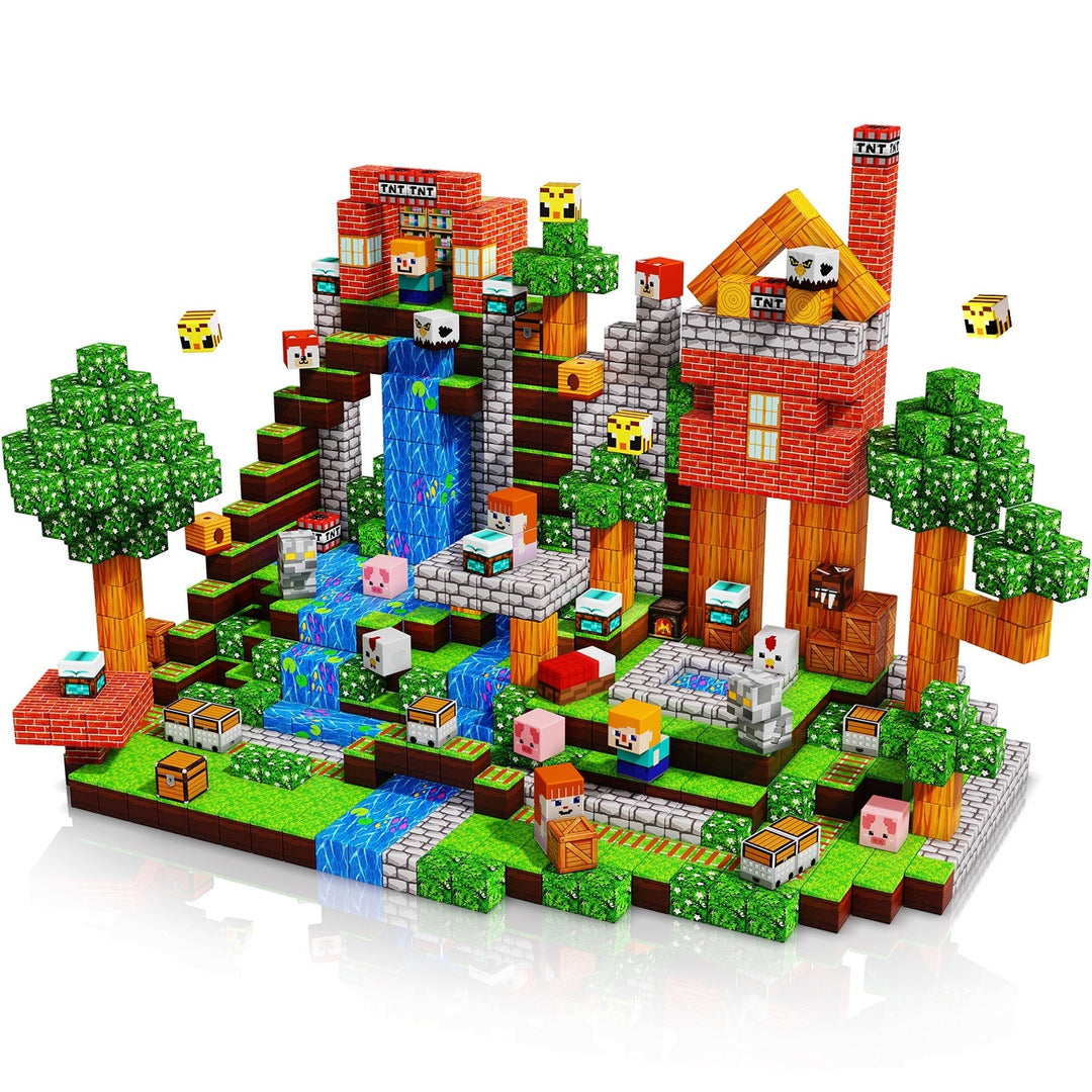 Grassland Magnetic Tiles Building Blocks STEM Toys - 2025 Village Collection