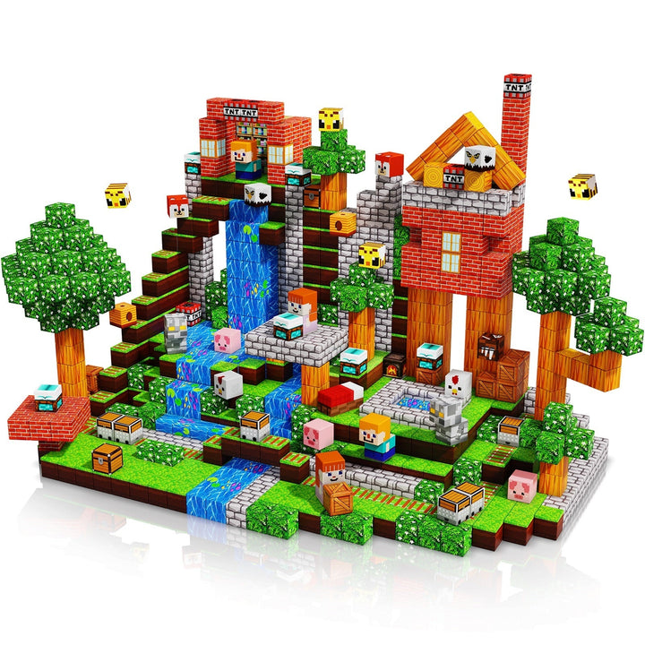Grassland Magnetic Tiles Building Blocks STEM Toys - 2025 Village Collection