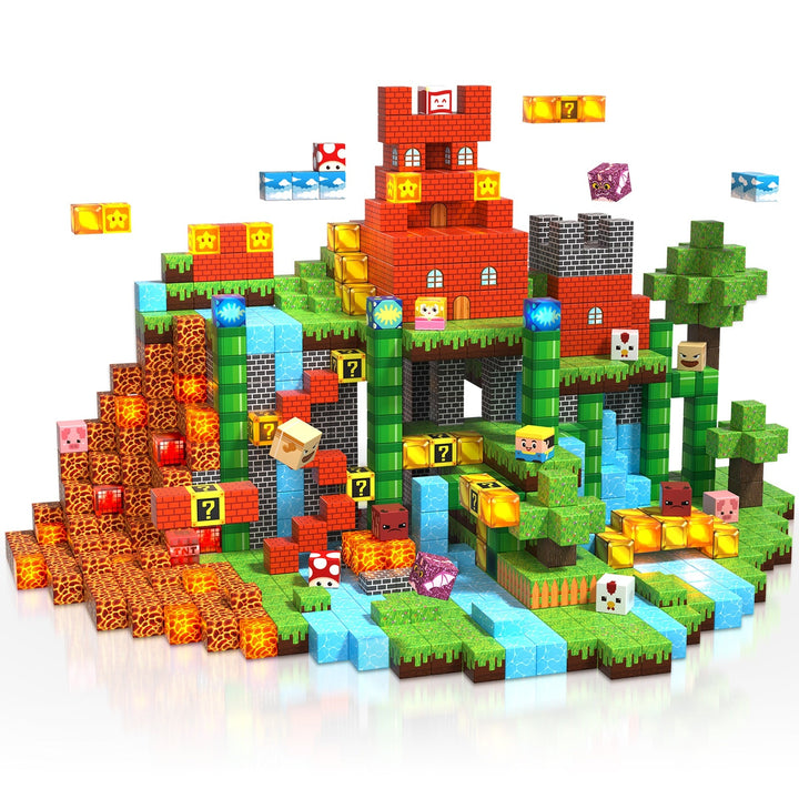 【Gaming Time】Magnetic Tiles Building Blocks STEM Toys - 2025 Glowing Collection