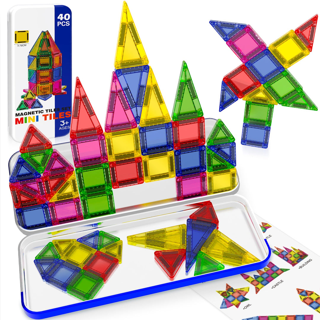 【Geometric Learning】Magnetic Tiles Building Blocks STEM Toys - 2025 Tile Collection