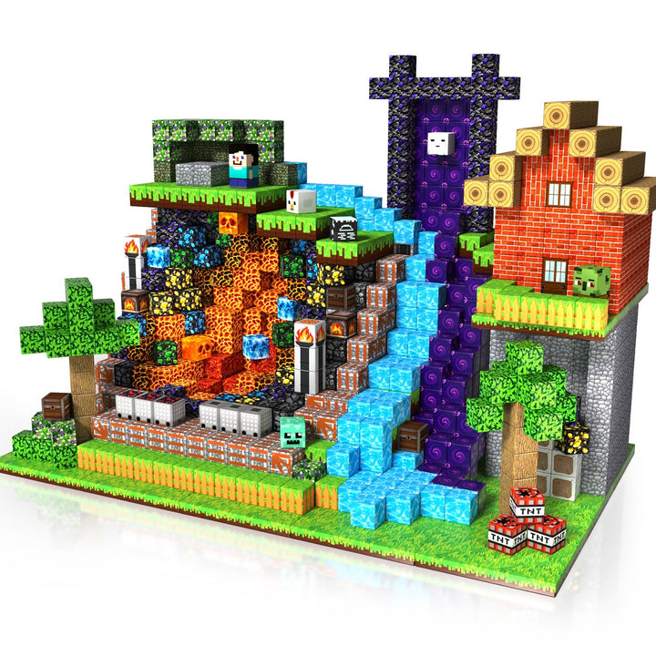 【Mining Cart】Magnetic Tiles Building Blocks STEM Toys - 2025 Panel Collection