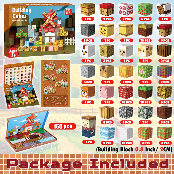 【Rural Farm】Magnetic Tiles Building Blocks STEM Toys - 2025 Village Collection