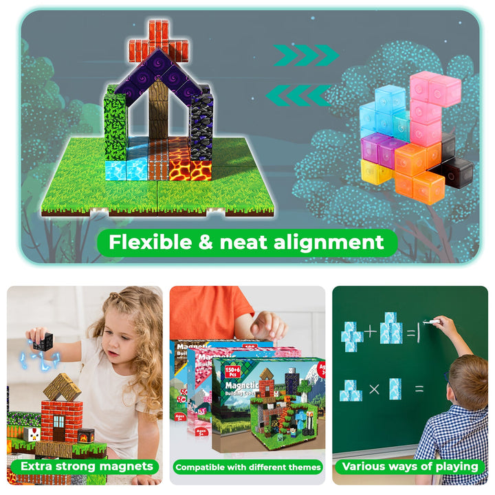 【Mining Cart】Magnetic Tiles Building Blocks STEM Toys - 2025 Panel Collection