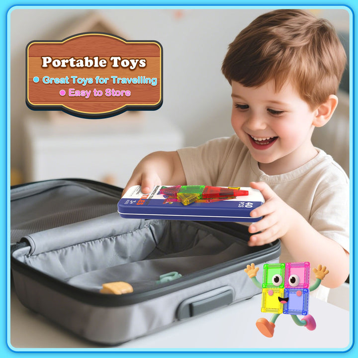 【Geometric Learning】Magnetic Tiles Building Blocks STEM Toys - 2025 Tile Collection