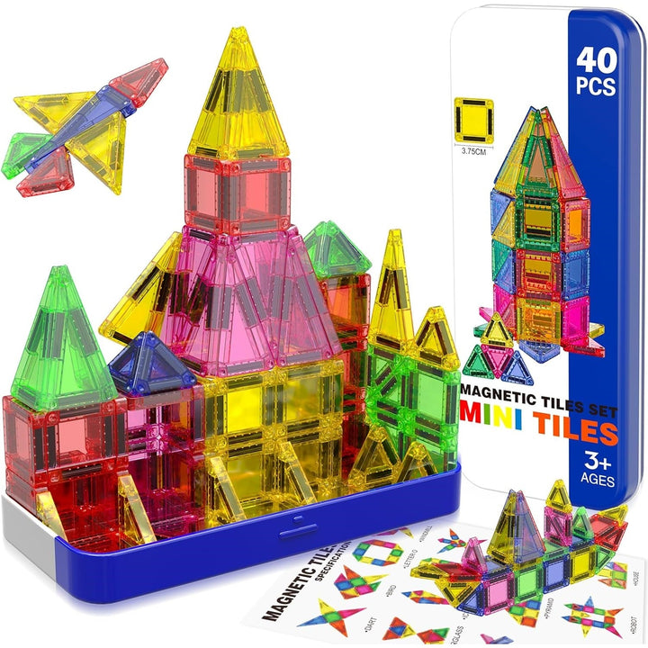 【Geometric Learning】Magnetic Tiles Building Blocks STEM Toys - 2025 Tile Collection
