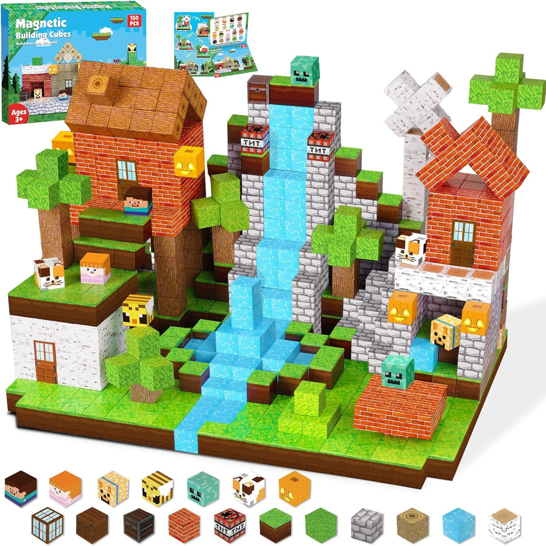 【Forest Life】Magnetic Tiles Building Blocks STEM Toys - 2025 Village Collection