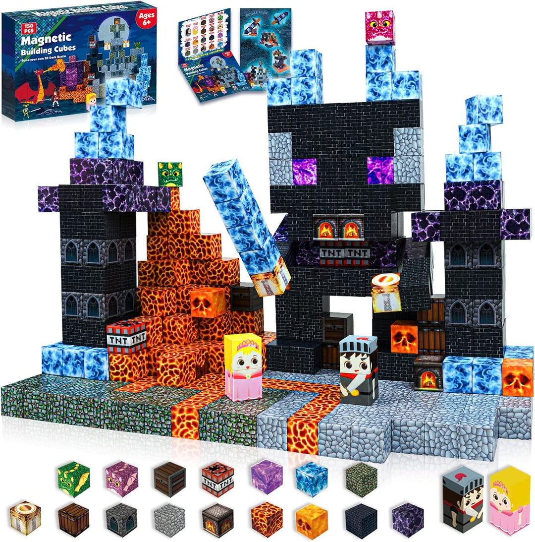 【Dark Realm】Magnetic Tiles Building Blocks STEM Toys - 2025 Adventure Collection