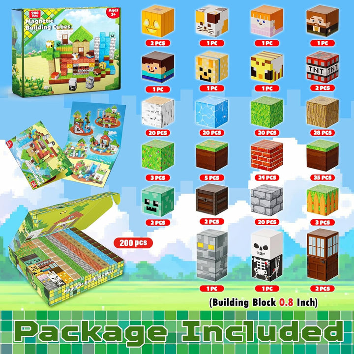 【Forest Life】Magnetic Tiles Building Blocks STEM Toys - 2025 Village Collection