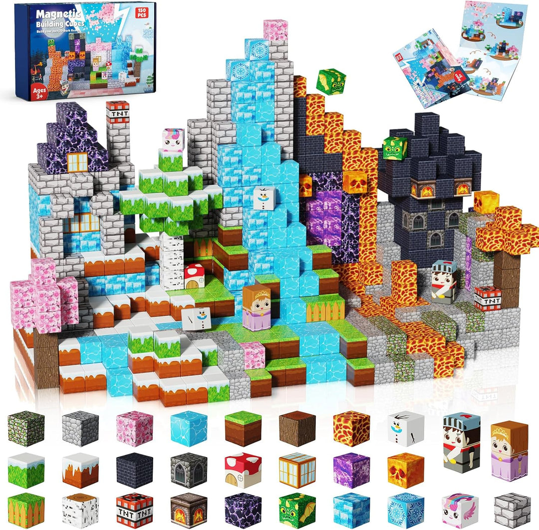 【Forest x Glacier x Dark】Magnetic Tiles Building Blocks STEM Toys - 2025 Adventure Collection