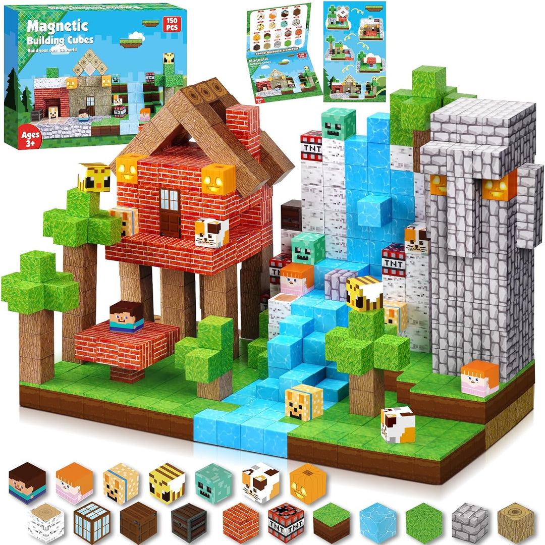 【Forest Life】Magnetic Tiles Building Blocks STEM Toys - 2025 Village Collection