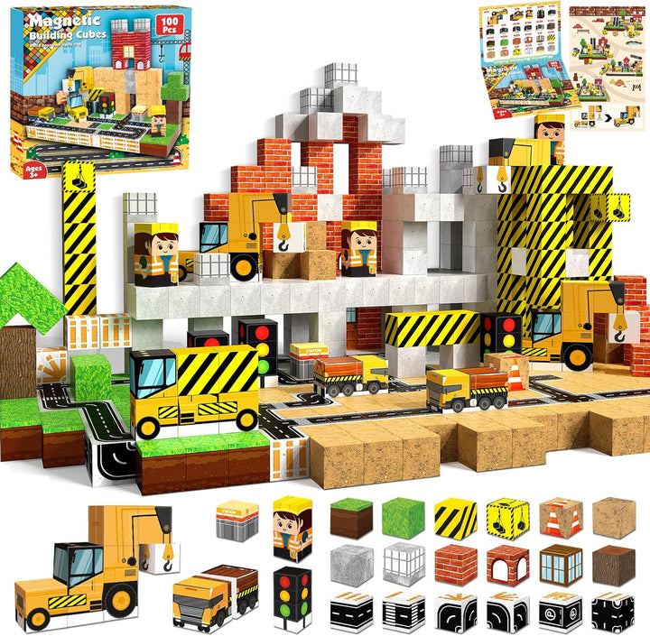 【Town Construction】Magnetic Tiles Building Blocks STEM Toys - 2025 Village Collection