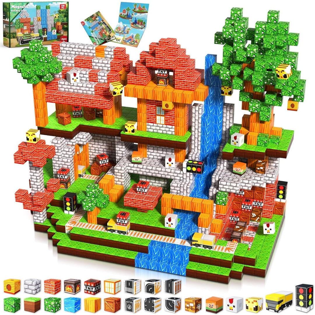 【Suburb City】Magnetic Tiles Building Blocks STEM Toys - 2025 Village Collection