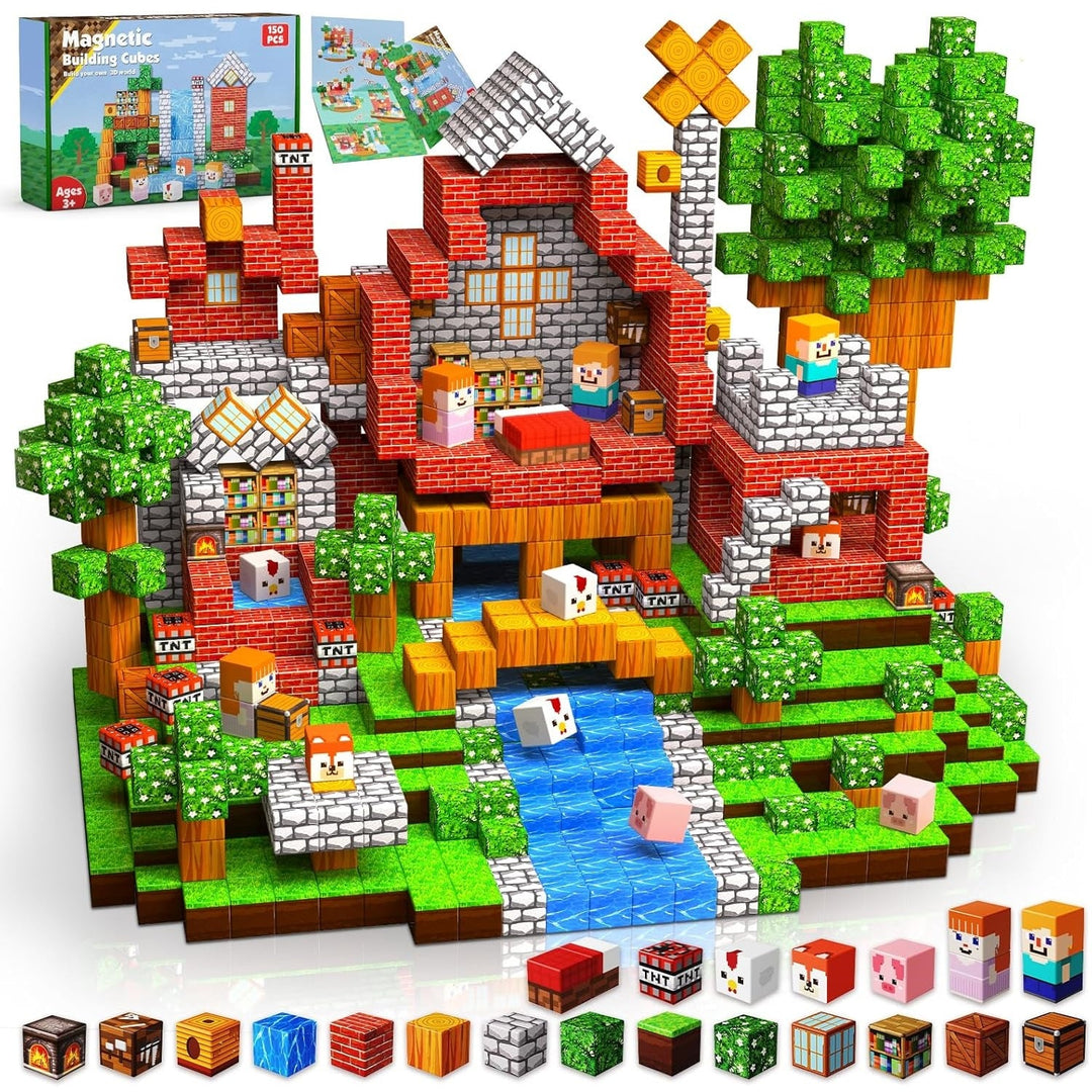 Grassland Magnetic Tiles Building Blocks STEM Toys - 2025 Village Collection