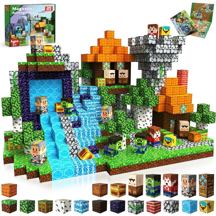 【Pixel World】Magnetic Tiles Building Blocks STEM Toys - 2025 Adventure Collection
