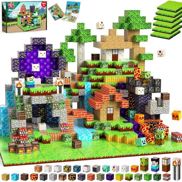 【Mining Cart】Magnetic Tiles Building Blocks STEM Toys - 2025 Panel Collection