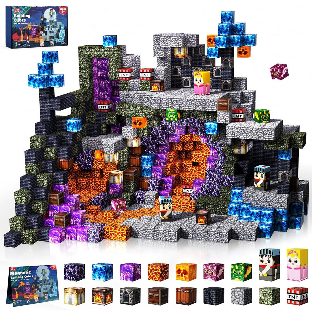【Dark Realm】Magnetic Tiles Building Blocks STEM Toys - 2025 Adventure Collection