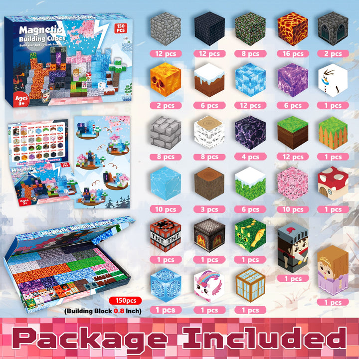 【Forest x Glacier x Dark】Magnetic Tiles Building Blocks STEM Toys - 2025 Adventure Collection