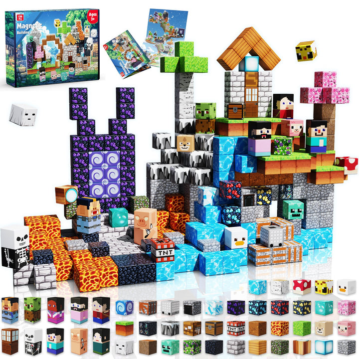 【Magic Portal】Magnetic Tiles Building Blocks STEM Toys - 2025 Adventure Collection