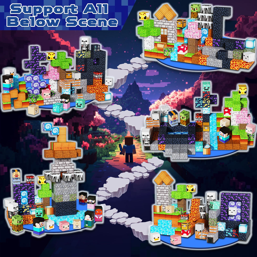 【Magic Portal】Magnetic Tiles Building Blocks STEM Toys - 2025 Adventure Collection
