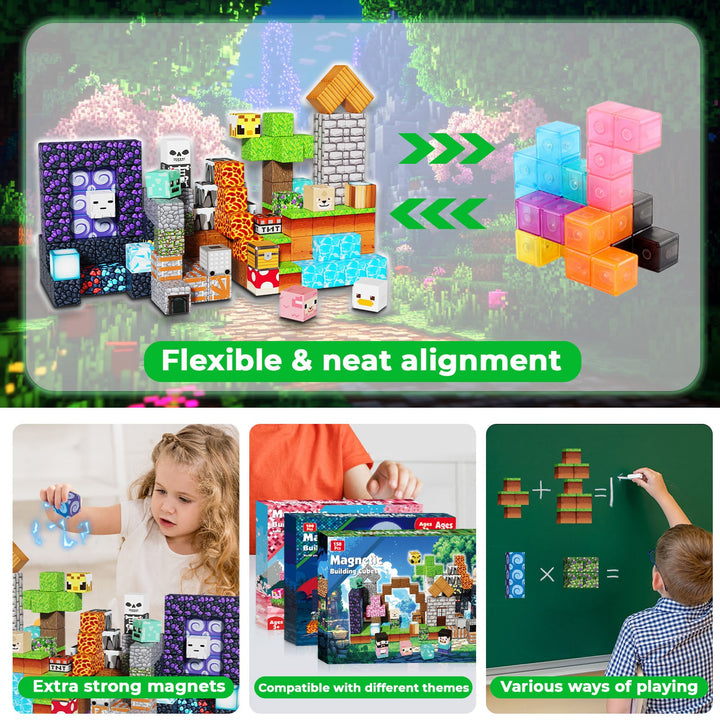【Magic Portal】Magnetic Tiles Building Blocks STEM Toys - 2025 Adventure Collection