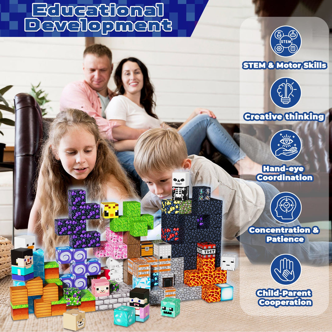 【Magic Portal】Magnetic Tiles Building Blocks STEM Toys - 2025 Adventure Collection