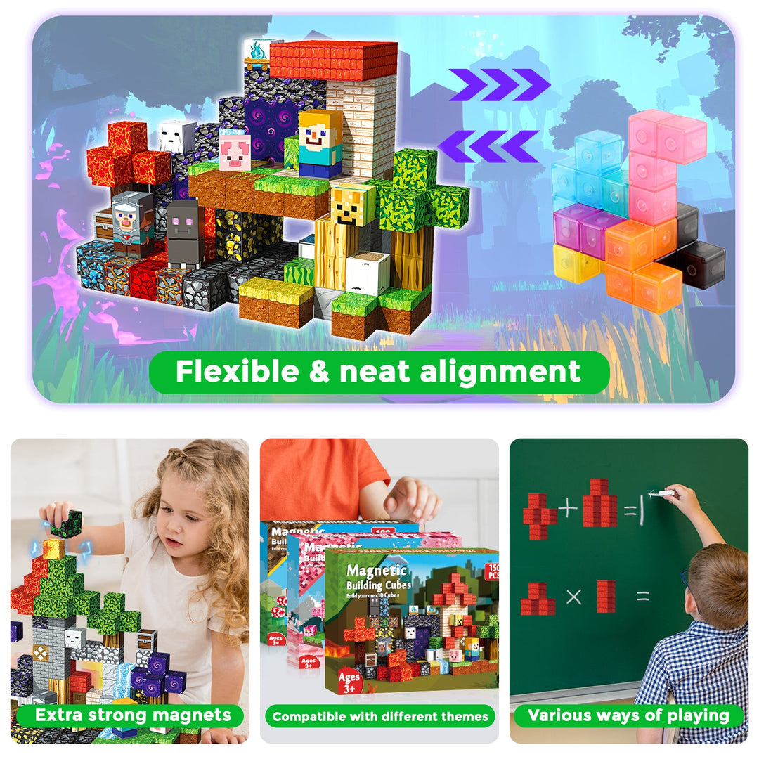 【Magic x Forest】Magnetic Tiles Building Blocks STEM Toys - 2025 Adventure Collection