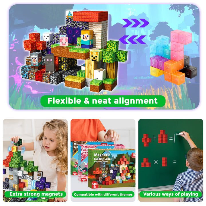 【Magic x Forest】Magnetic Tiles Building Blocks STEM Toys - 2025 Adventure Collection