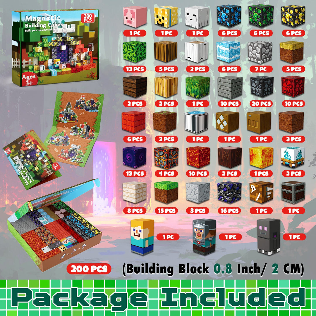 【Magic x Forest】Magnetic Tiles Building Blocks STEM Toys - 2025 Adventure Collection