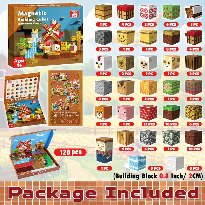 【Rural Farm】Magnetic Tiles Building Blocks STEM Toys - 2025 Village Collection