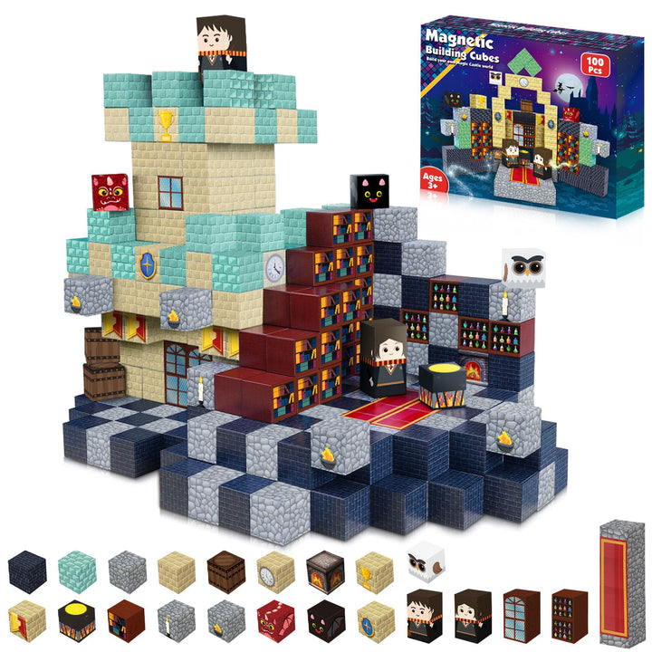 【Magic School】Magnetic Tiles Building Blocks STEM Toys - 2025 Fiction Collection