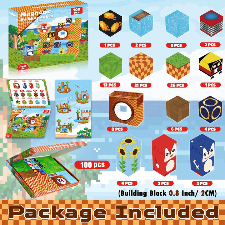 【Running Track】Magnetic Tiles Building Blocks STEM Toys - 2025 Fiction Collection