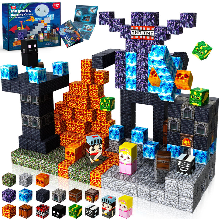 【Dark Realm】Magnetic Tiles Building Blocks STEM Toys - 2025 Adventure Collection