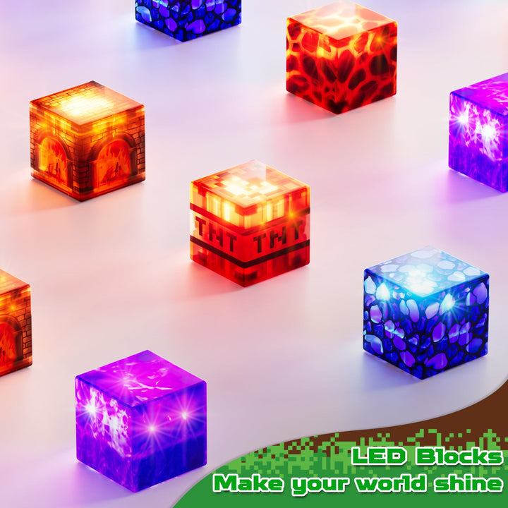 【Volcano Basin】Magnetic Tiles Building Blocks STEM Toys - 2025 Glowing Collection