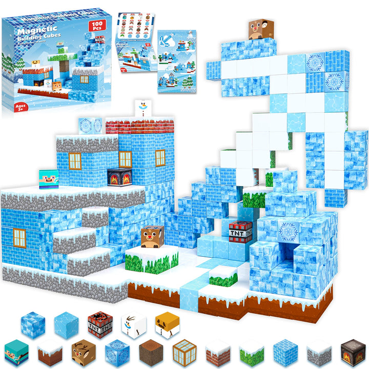 【Frost Zone】Magnetic Tiles Building Blocks STEM Toys - 2025 Village Collection