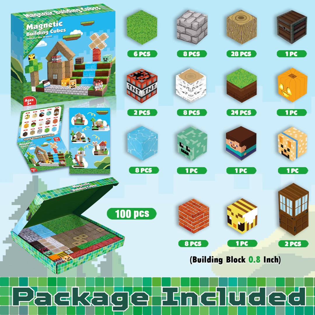 【Forest Life】Magnetic Tiles Building Blocks STEM Toys - 2025 Village Collection