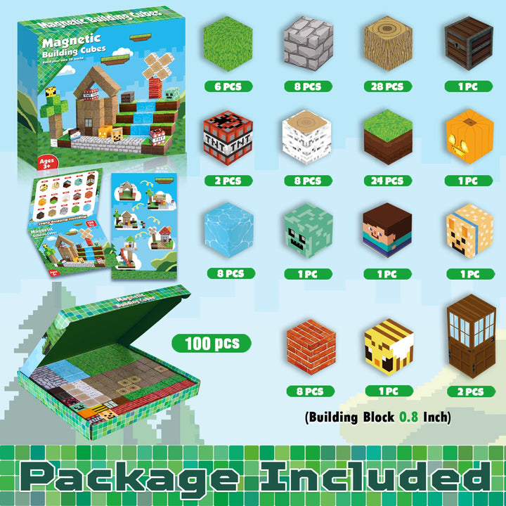 【Forest Life】Magnetic Tiles Building Blocks STEM Toys - 2025 Village Collection