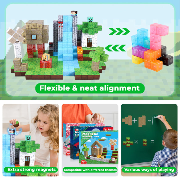 【Forest Life】Magnetic Tiles Building Blocks STEM Toys - 2025 Village Collection