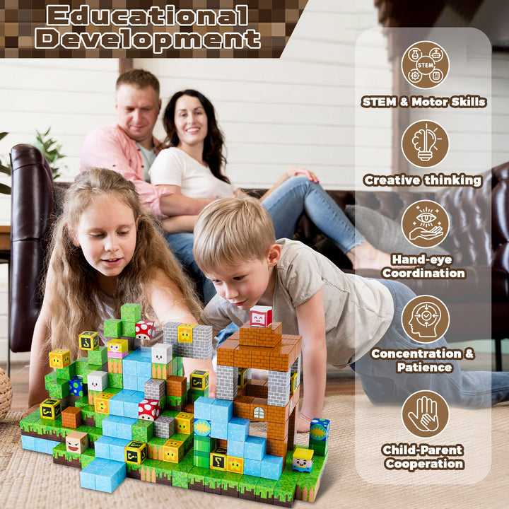 【Gaming Time】Magnetic Tiles Building Blocks STEM Toys - 2025 Fiction Collection