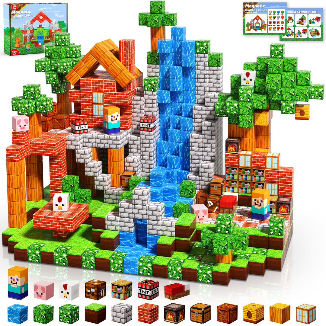 Grassland Magnetic Tiles Building Blocks STEM Toys - 2025 Village Collection